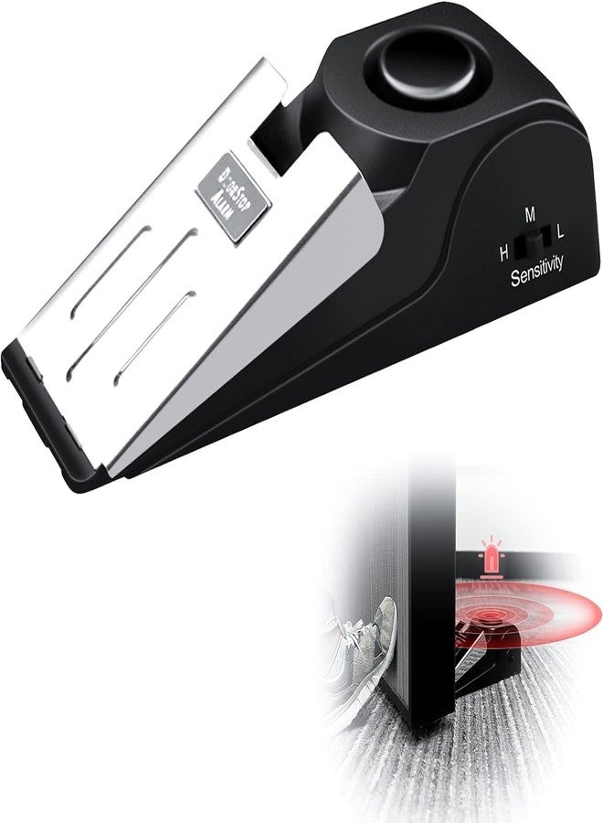 DEVHEART Upgraded Door Stopper Security Alarm, Portable Wedge Entrance Alert Anti-Theft Burglar Safety Tools for Home Security Apartment,House, Travel,120dB Siren. - Image 1
